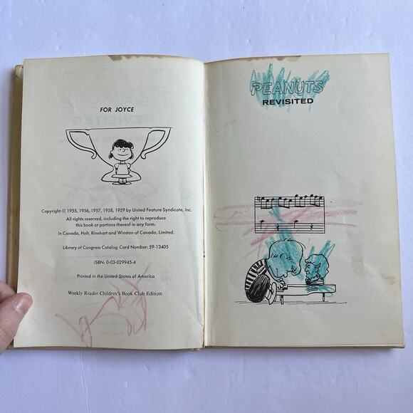 Vintage Peanuts Revisited Favorites Old and New by Charles Schulz Hardcover 1959 - Picture 4 of 9